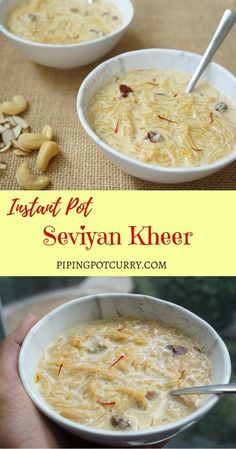 this instant pot sevyan kheer is the perfect way to use leftover rice