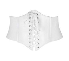 Outfit Png, White Corset, Elastic Belt