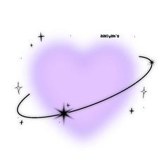 a purple heart with stars on it and the words sagith's written in black