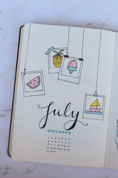 July Bujo, Bujo Layout, Bullet Journal 2020, Bullet Journal 2019, Full Of