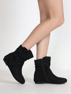 1.This mid calf slouch boots made of suede synthetic leather,the bow at the ankle adds fashion to the shoes.
2.Featured with flat heel and non-slip rubber sole,mid-calf boots aims to deliver traction, steadibility, lightweight and ease with every step.
3.The slouch mid calf boots has a zipper on the inside,easy to wear and take off,keep your feet comfortable all day.
4.It can be worn all year round,suitable for casual,office, shopping, travelling, party, dating and so on.
5.Product measurements No Heel Boots, Women's Mid Calf Boots, Flat Ankle Boots, Slouch Boots, Flat Booties, Slouched Boots, Boots Women Fashion, Womens Mid Calf Boots, Casual Office