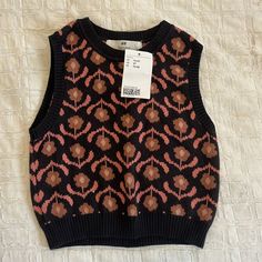 Nwt From A Smoke-Free Home! Bundle And Save! Cute H&m Crew Neck Top, Cute Cotton H&m Tops, H&m Casual Pink Tops, Casual Pink H&m Top, Cute Sleeveless Tops For Fall, H&m Cotton Tops For Fall, H&m Pink Sleeveless Top, Hm Sweater, H&m Shirts