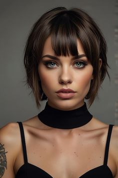 Short Choppy Haircuts, Short Hair Model, Corte Bob, Latest Hair Trends, Latest Hair, Bob Haircut, Medium Hair Cuts, Powder Puff