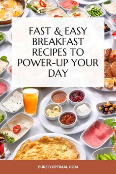 energy boosting breakfast Fast Easy Breakfast, Energy Smoothie Recipes, Scrambled Eggs With Spinach, Tuna And Egg, Honey Granola, Easy Breakfast Recipes, Coconut Muffins, Spinach Egg, Fresh Fruit Juice