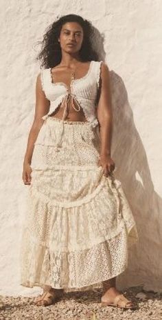 Forever That Girl - Tiered Lace Maxi Skirt Lace Maxi Skirt, Cowboy Chic, Cowgirl Style Outfits, Maxi Lace Skirt, Western Chic, Cowgirl Outfits, Outfits With Hats, Lace Maxi, Country Outfits