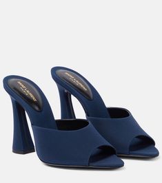 Elegant Shoes Heels, Name Dark, Heels Aesthetic, Fancy Shoes, Shoe Inspo, Blue Heels, Saint Laurent Shoes, Elegant Shoes, Shoe Closet