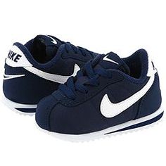 Nike cortez nylon in navy - zappos - for Jack Nike Ideas, Baby Boy Shoes, Nike Kids, Boy Shoes, Blue Sneakers