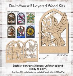 WallCutz  Arch Key Hanger or Decor / Layered Wood Kit Wood Kit Tape Face, Pocket Holes, Butterfly Kit, Key Hanger, Paint Paint, Pocket Hole, Arch Kit, Painters Tape, Decorative Art