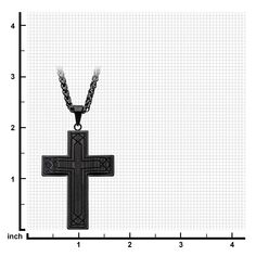 Stainless Steel Black Carbon Fiber Carved Cross Pendant Black Engraved Crucifix Necklace, Black Crucifix Necklace Engraved, Black Spiritual Cross Pendant Necklace, Spiritual Black Cross Pendant Necklace, Black Engraved Cross Pendant Necklace, Carbon Black, Jewelry Packaging, Long Black, Free Giveaway