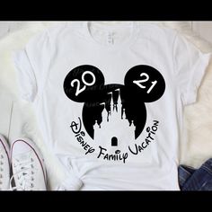 Family Disney Shirts Buy One Or One For The Whole Family. I Do Offer Discounts For Groups. -Choose Shirt Color - Black, White, Blue, Pink, Purple, Yellow, Orange, Green, Red, Gray -Choose Monogram Colors - White, Red, Black, Pink, Blue, Green, Lime Green, Teal, Turquoise, Orange, Yellow, Purple, Maroon, Silver Glitter, Gold Glitter -Adult Choose Size From Small, Medium, Large, Xlarge, 2xl, 3xl, 4xl -Kids Choose Xs, Small, Medium, Large, Xlarge Themed Mickey Mouse Tops For Disney Events, Fun Mickey Mouse Shirt For Disney Trips, Casual Black Shirt For Disney Trips, Black Mickey Mouse Shirt For Disney Fan Events, Black Pre-shrunk T-shirt For Disney Trips, Black Shirt With Character Print For Disney Fan Events, Black Themed T-shirt For Disney Trips, Black Disney Short Sleeve Shirt, Black Disney Cotton Shirt