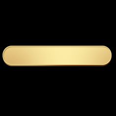 a black background with a gold metal bar on the left and right hand corner in the center