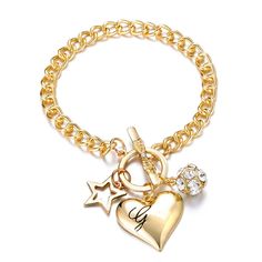 Fashion Bow Cuff Crystal Rhinestones Gold Heart Bracelet Bangle For Women Lovers Party Jewelry Start Mujer Pulseras GiftsModel Number:4000424084001 Gold Heart Bracelet, Cuff Bangle Bracelet, Layered Bracelets, Bracelet Bangle, Party Jewelry, Cuff Bangles, Gold Heart, Heart Bracelet, Heart Of Gold