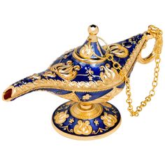 PRICES MAY VARY. 【Luxurious Colour Painting】The surface of the Aladdin lamp has a 3D relief, and the decorative pattern is lifelike, beautiful colour painting, gives it a brilliant shine under the light. 【Classic Design】The genie lamp is fully shaped, with luxury carving lines and strong 3D sense. Hollow design is exquisite and vintage. And the lid is connected to the lamp and not easy to lose. 【Material & Size】The Aladdin lamp is made of zinc alloy and rust-proof coating, shiny and remains colo Aladdin Lamp Diy, Genie Lamp Art, Aladdins Lamp, Alladin Genie Lamp, Home Craft Decor, Decor Birthday Party, Lamp Decoration, Genie Lamp, Aladdin Lamp