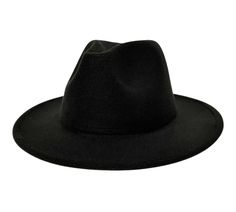 dope hats classic unisex fedora in black