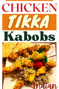 The ultra spices of India infuse these tender chicken kabobs with great flavor! Beautiful rice pilaf and Tikka sauce complete this winning Indian dish. #indianchickentikkakabobs #bestchickentikkakabobs #easychickentikkakabobs #internationalchickenkabobs #bestindianchickenrecipes #easychickentikkakabobsforfamily #bestindiantikkasauce #easyindianricepilaf #favoriteindianchickenrecipes #ricepilafandchickenkabobs #kabobswithwithtikkasauce #chickenkabobswithrice #chickentikkasauce #indiandishes Chicken Tikka Recipes Indian, Chicken Tikka Recipe Grilled, Chicken Shish Kabobs Marinade Recipes, Middle Eastern Chicken Kabobs, Chicken Tikka Masala With Veggies, Indian Chicken Recipes, Indian Chicken, Kabob Recipes, Chicken Tikka