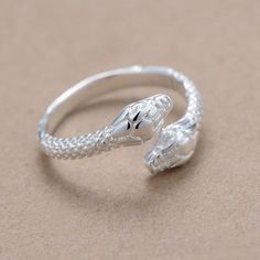 Adjustable Snake Ring For Promise, Adjustable Open Crystal Ring In Metal, Adjustable Metal Crystal Open Ring, Adjustable Open Crystal Ring, Adjustable Silver Open Couple Rings, Adjustable Metal Couple Rings For Promise, Rings Handmade, Men Ring, Finger Rings