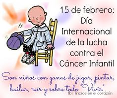 a baby sitting on a chair with a basketball in it's hand and the caption reads, 15 de febrero dia international de la lucha contra contre