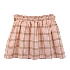 Our chic gathered skirt is a great way to create a polished fall look for your girl. Features a sweet ribbon and bow detail at the front, elastic waistband for easy on and off, and gentle gathers for the perfect twirl. All cut from our soft organic cotton twill fabric in a beautiful plaid. 100% Organic Cotton, exclusive of trims. Garment is OCS-Certified. Ribbon trim and bow at front waistband. Elastic waistband for easy dressing Machine washable. Hope & Henry is an American company born from th Skirt With Ribbon, Buckle Skirt, Skirts For Kids, Easy Dressing, Your Girl, Gathered Skirt, Kids Outfits Girls, Ribbon Trim, Twill Fabric