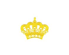 a gold crown on a white background