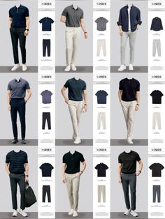 Men fashion Man Basic Wardrobe, Men Suits For Dark Skin, Cloth Combination Men, Men Minimalist Style, Simple Outfits For Men Casual, Minimalist Men’s Fashion, Mens Dressing Styles, Dark Skin Men Fashion Outfits