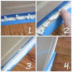 step by step instructions on how to paint an old door frame with acrylic