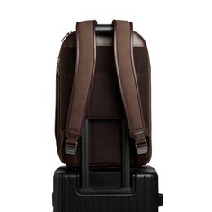 Three days. What do you grab? The Carl Friedrik 72 Hour Backpack is made to be the go-to carry-on for short trips and weekend getaways. The main compartment unfolds and packs like a suitcase without the bulk, with eight pockets to stow essentials. Premium nubuck leather is brushed to a suede-like texture with panel detailing that recalls Carl Friedrik's line of hardshell luggage, and an integrated holder slots into the trolley system of any of their suitcases. Luxury Travel Laptop Bag With Leather Handles, Leather-handled Standard Backpack For Travel, Luxury Leather Rectangular Backpack For Trips, Luxury Rectangular Leather Backpack For Trips, Luxury Leather Backpack For Trips, Luxury Travel Backpack With Top Carry Handle, Rectangular Backpack With Top Carry Handle For On-the-go, Versatile Rectangular Leather Backpack With Luggage Sleeve, Luxury Rectangular Backpack With Leather Handles