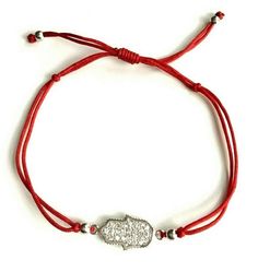 925 sterling silver hamsa red bracelet .adjustable . for protection ,good luck and prosperty. --comes with free gift pouche. pulsera rojo de plata esterlina 925 mano de fatima . ajustable. para proteccion ,buena suerte y prosperidad. --gratis bolsa de regalo. Nickel-free Red Sterling Silver Bracelet, Traditional Jewelry With Sliding Knot For Gifts, Traditional Sliding Knot Jewelry As Gift, Traditional Resizable Jewelry For Gift, Traditional Jewelry Gift With Adjustable Length, Traditional Jewelry With Adjustable Length As Gift, Traditional Jewelry As A Gift With Adjustable Length, Spiritual Red Resizable Jewelry, Sterling Silver Bracelets With Adjustable Cord Gift