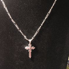 This Gothic Cross Is A Nice Heavy Piece Tibetan Silver Necklace Silver Gothic Cross Necklace, Gothic Cross Necklace, Xmas Wishlist, Gothic Cross, Gothic Crosses, Bracelets Patterns, Southwest Jewelry, Diy Bracelets Patterns, Pretty Style