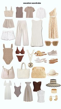 Summer Vacation Capsule wardrobe 2024 Summer Vacation Capsule, Vacation Capsule Wardrobe, Vacation Capsule, Autumn Capsule Wardrobe, Capsule Wardrobe Women, Spring Summer Capsule Wardrobe, Capsule Wardrobe Outfits, Fashion Capsule Wardrobe, Summer Capsule Wardrobe