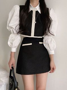 Korean Casual Outfits, Korean Fashion Dress, Korean Girl Fashion, Kpop Fashion, Looks Style