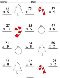 christmas math worksheet for kids to practice addition and subtraction skills on the number line