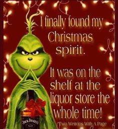 the grinch from the grinch movie is featured in this christmas card with an ad for