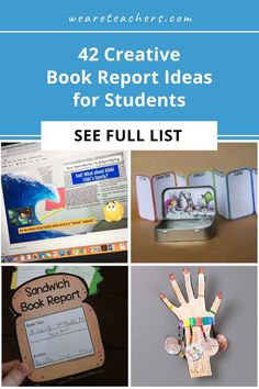 four different books with the title 42 creative book report ideas for students see full list