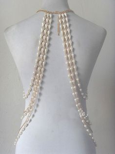 Pearl Shoulder Necklace, Shoulder Chain Jewelry, Full Body Chain, Creative Necklace, Diy Leather Bracelet, Fancy Jewellery Designs