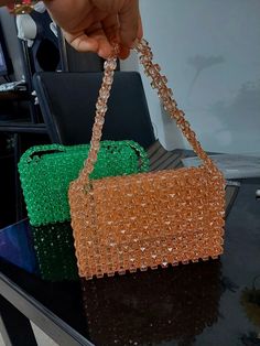 *Mini shoulder bags, handmade with square beads.  *Comes with a velvet lining. Perfectly holds shape 8x5. *Bags are ready to ship. Square Evening Bag, Green Square Beaded Bag, Green Beaded Rectangular Bag, Green Beaded Rectangular Evening Bag, Mini Shoulder Bags, Square Beads, Bags Handmade, Square Bead, Mini Shoulder Bag