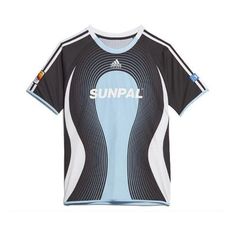 a black and blue shirt with the words sunpal on it