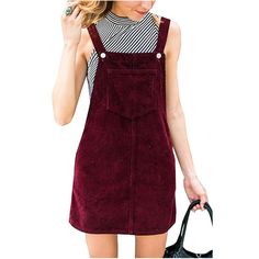 Preppy Girl Style, Preppy Mode, Bib Dress, Corduroy Overall Dress, Women Dress Online, Dungaree Dress, Dress Shorts, Mini Sundress, Estilo Preppy