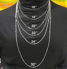 Chain Necklace For Men, Casual Necklaces, Box Chain Necklace, Gold Chain With Pendant, Mens Silver Necklace, Mens Chain Necklace, Sterling Silver Chain Necklace, Women Necklace, Necklace Box