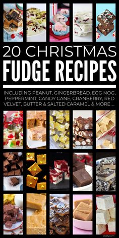 20 christmas fudge recipes including peanut butter, gingerbread ice cream and velvet butter & salted caramel