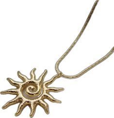 Adjustable Sun Design Jewelry, Summer Gold Jewelry With Sun And Moon Design, Gold Metal Necklace For Summer, Adjustable Metal Necklace With Sun Design, Gold Pendant Charm Necklace For Summer, Gold Sun Design Necklace In Metal, Gold Sun Design Jewelry, Gold Charm Necklace With Sun Design, Gold Metal Jewelry With Sun Design