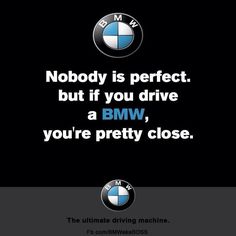 the bmw logo is shown in black and white with an image of two different cars