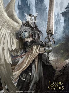 천사와 악마, Silver Knight, Illustration Fantasy, Art Et Illustration