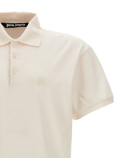 Find PALM ANGELS Monogram' Polo Shirt on Editorialist. 'Monogram' cotton piquet polo shirt with front logo embroidery, short sleeves. PALM ANGELS 'Monogram' polo shirt True to size fit S Monogram, Polo Shirt White, Polo Sweater, Cotton Polo Shirt, Knitwear Tops, Palm Angels, Cotton Polo, Pant Shirt, Logo Embroidery