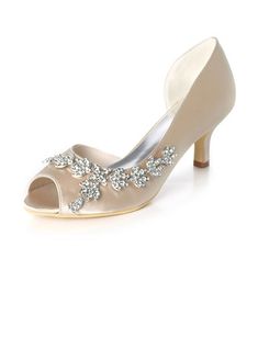 JJ's House Rhinestone Women's High Heel Wedding Spring Summer Wedding Heels Bridal Shoes Junior Bridesmaid Shoes Satin Slip On Peep Toe Wedding Shoes. #JJ's House #Rhinestone #Women's #HighHeel #Wedding #Spring #Summer #WeddingHeels #BridalShoes #JuniorBridesmaidShoes #Satin #SlipOn #PeepToe #WeddingShoes Satin Wedding Heels, Mother Of The Bride Shoes, Wedding Spring, Bridesmaid Shoes, Womens Wedding Shoes, Wedding Heels, Bride Shoes, Satin Wedding, Junior Bridesmaid