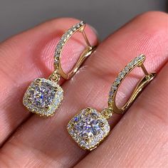 elegant trendy square shape bridal drop earrings Bridal Earrings Drop, Vintage Style Jewellery, Stylish Earring, Cubic Zirconia Earrings, Trendy Earrings, Zirconia Earrings, Square Shape, Eternity Ring, Crystal Earrings