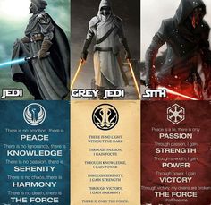 the star wars characters are depicted in three different posters, one with an image of darth vader