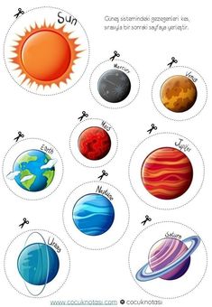 solar system worksheet for kids to learn how to read the sun and planets