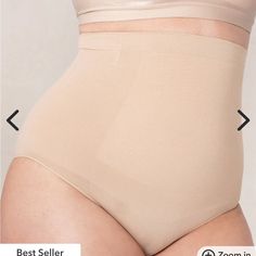 Nwt. B 11 Beige Shaping Full Coverage Bottoms, High Waist Smoothing Beige Bottoms, Beige Full Coverage Smoothing Bottoms, Shaping Beige Bottoms, Beige Smoothing Full Coverage Bottoms, High Waist Stretch Cream Bottoms, High Waist Cream Stretch Bottoms, Full Coverage Beige Shapewear With Wide Waistband, High Rise Stretch Beige Bottoms