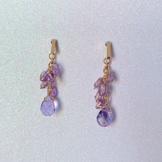 Lavender Droplets Earrings Are Post Earring Featuring Beads On Shades Of Lavender And Gold. The Earrings Have Stainless Steel Posts That Are Safe For Sensitive Ears. Dress Them Up Or Down. Interested? Make Me An Offer! Brand: Jocee Angee Color: Lavender Condition: New Lavender Amethyst Earrings For Party, Lavender Amethyst Drop Earrings, Lavender Amethyst Dangle Earrings, Lavender Amethyst Earrings, Droplet Earrings, Sensitive Ears, Purple Gold, Post Earrings, Lavender