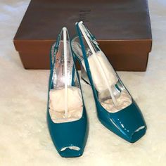 Nwt - Linea Paolo, Deep Turquoise Blue With Silver Tone Wedge. Open Toe, 100% Leather. Never Worn. Size: 9.5m Elegant Turquoise Evening Heels, Turquoise Open Toe Heels For Formal Occasions, Turquoise Open Toe Heels For Formal Events, Formal Turquoise Open Toe Heels, Cute Wedges Shoes, Womens Wedge Sneakers, Deep Turquoise, Cute Wedges, Wedges Shoes